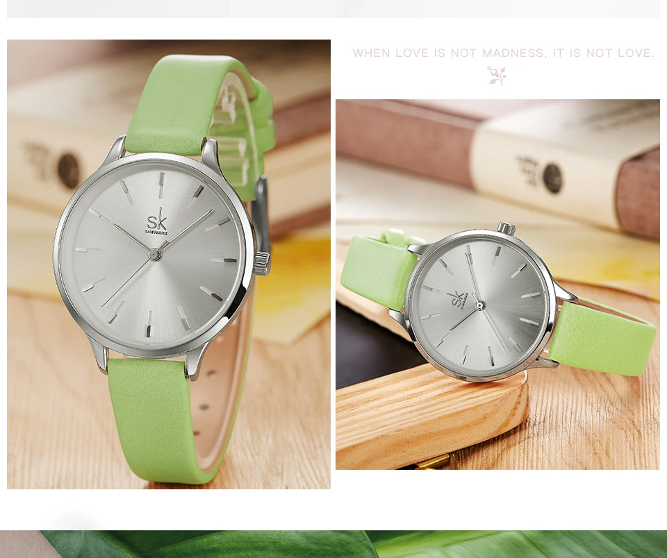 Shengke часы женские брендовые модные кожаные женские наручные часы Relogio Feminino SK Женские повседневные часы для женщин# K8025