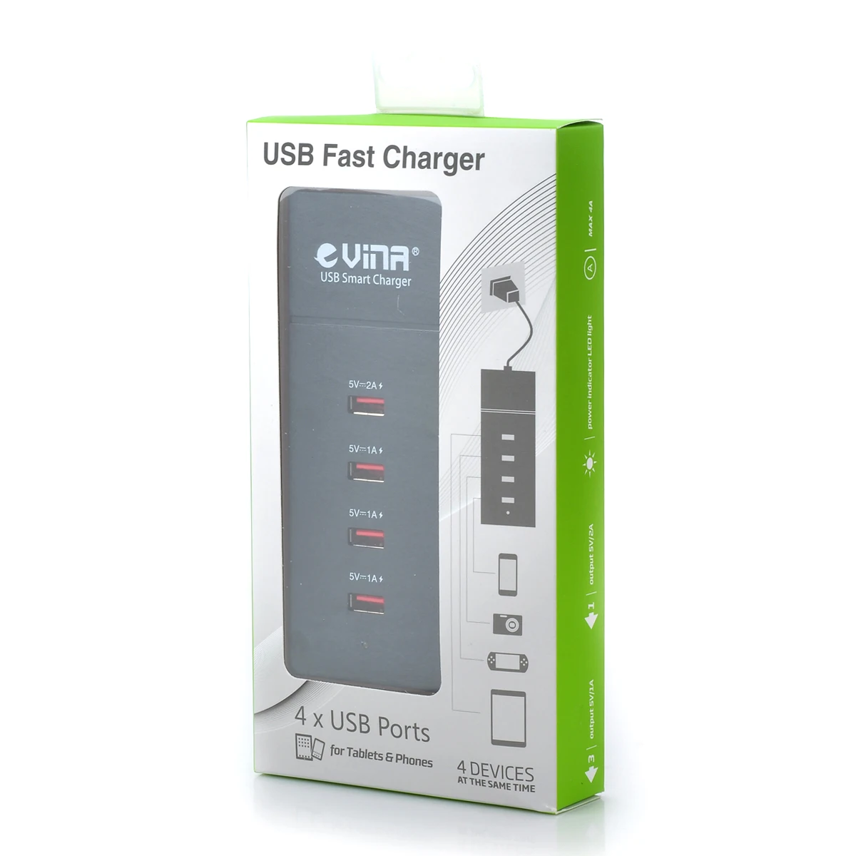 20 Вт Быстрая зарядка 2,1 USB зарядное устройство смарт 4 порта настольная зарядка мобильного телефона зарядное устройство для iPhone samsung huawei Xiaomi LG