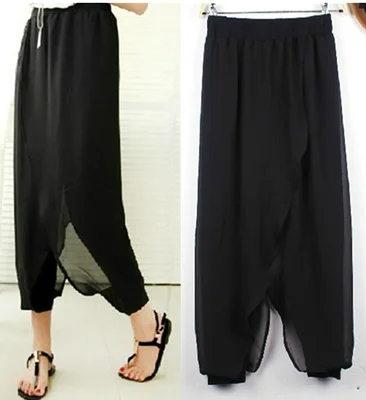 

Брюки-карго Haroun женские с завышенной талией, модные мешковатые штаны в Корейском стиле, одежда в стиле Харадзюку, черные спортивные штаны, в...