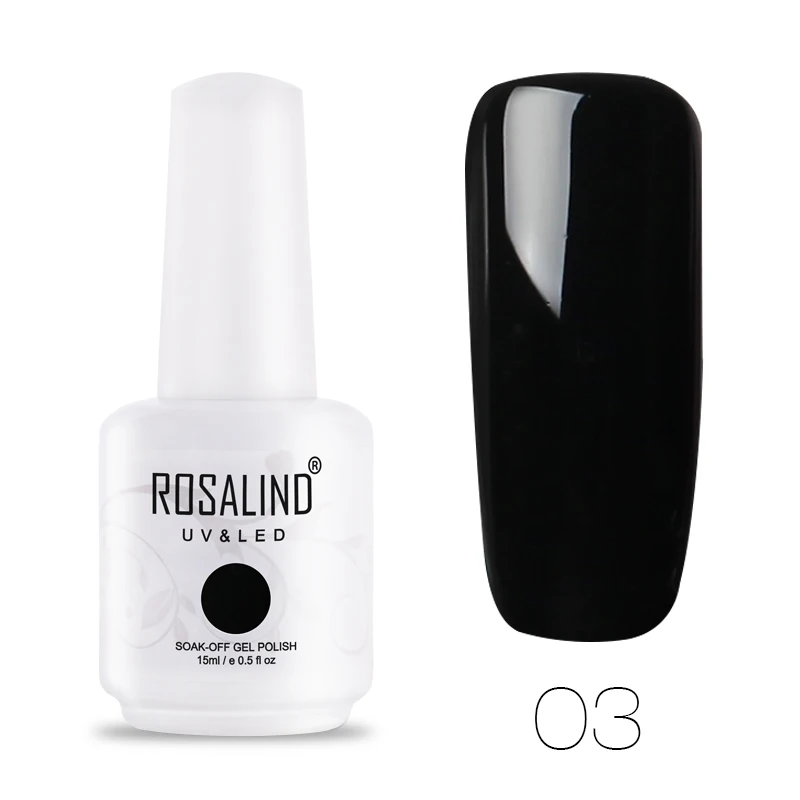 ROSALIND Гель-лак для ногтей Набор для маникюрный лак Vernis полуперманентный УФ все для ногтей искусство основа грунтовка Гель-лак верхнее покрытие - Цвет: RH03