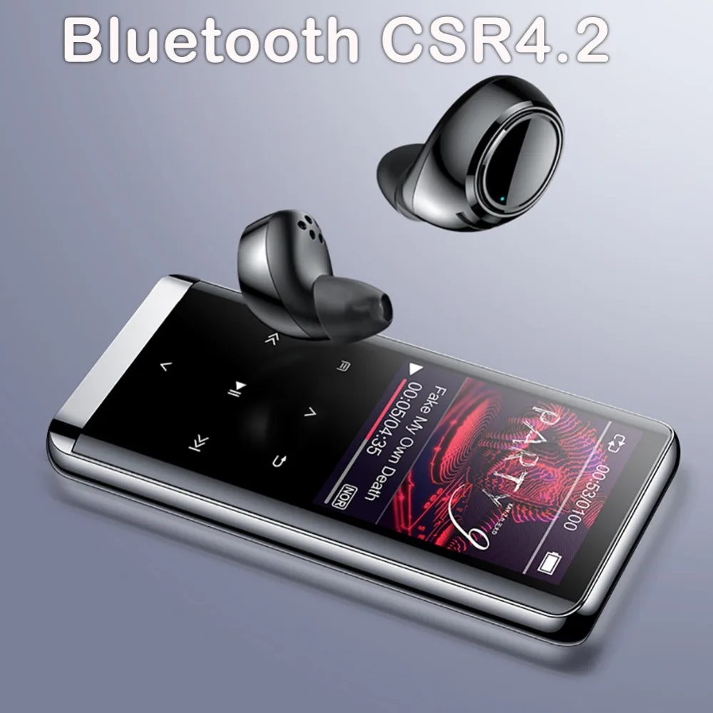 Лидер продаж OTG mp3 плеер диктофон Bluetooth 4 2 сенсорный экран 1 8 дюйма мини HIFI 5D MP3