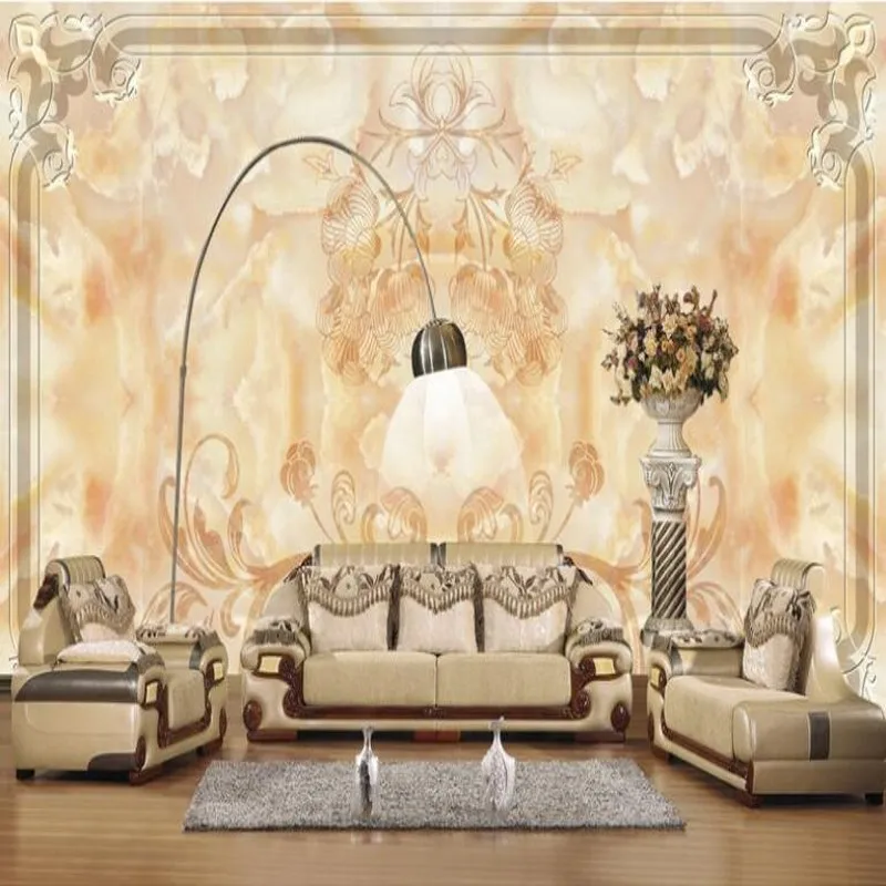 Пользовательские большой fresco Европейский узор мраморный благородный роскошный