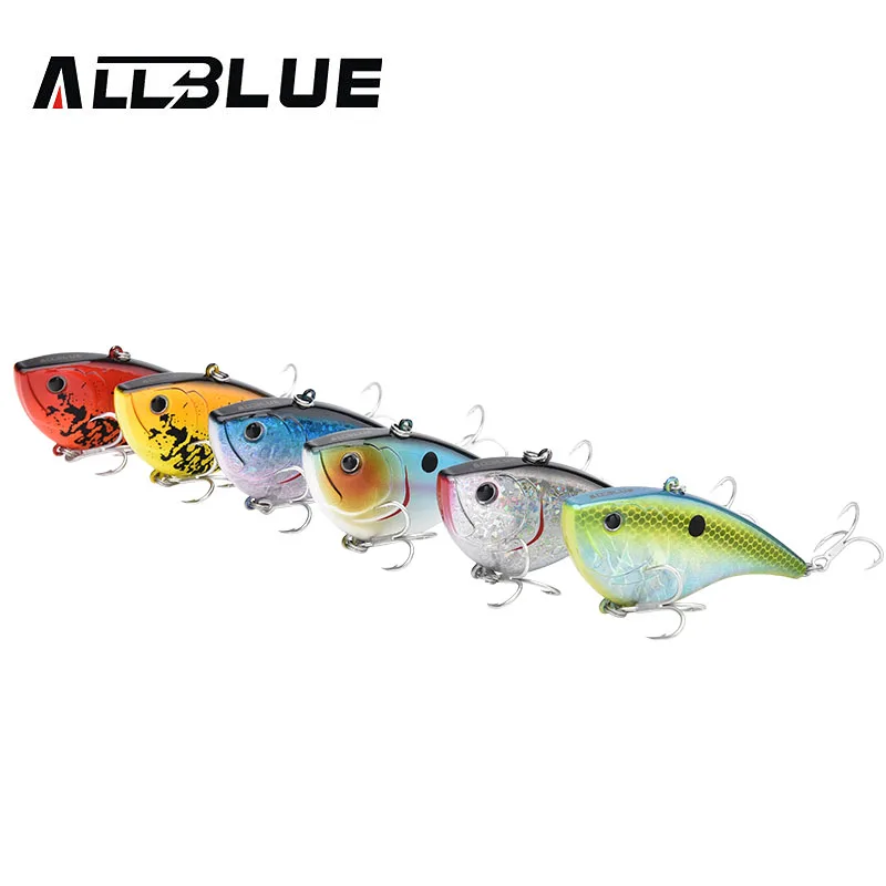 ALLBLUE новая погружная рыболовная приманка 21 2 г/75 мм Lipless Crankbaits Hard Artificial VIB Vibration Bait