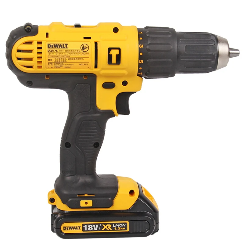 Dewalt18V ударное сверление DCD776 бесщеточная перкуссионная дрель|Электрические