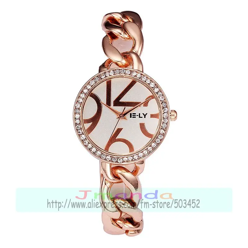 Женские кварцевые наручные часы с большим номером 100 шт./лот | Наручные