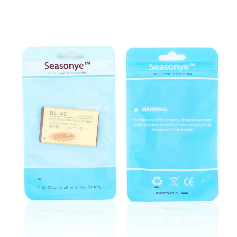 Seasonye 2450mAh BL 4C / BL4C Gold запасной аккумулятор + ЖК зарядное устройство для Nokia 6100 6300 2220s