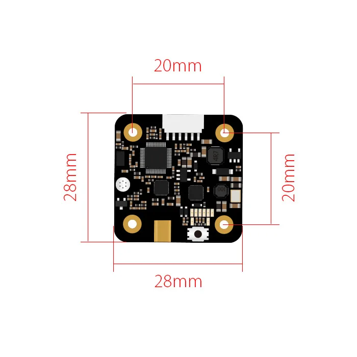 Встроенный микрофон SpeedyBee Speedy Bee TX500 SPEEDYBEE 5 8g 48CH 20/200/500 МВт видеопередатчик с
