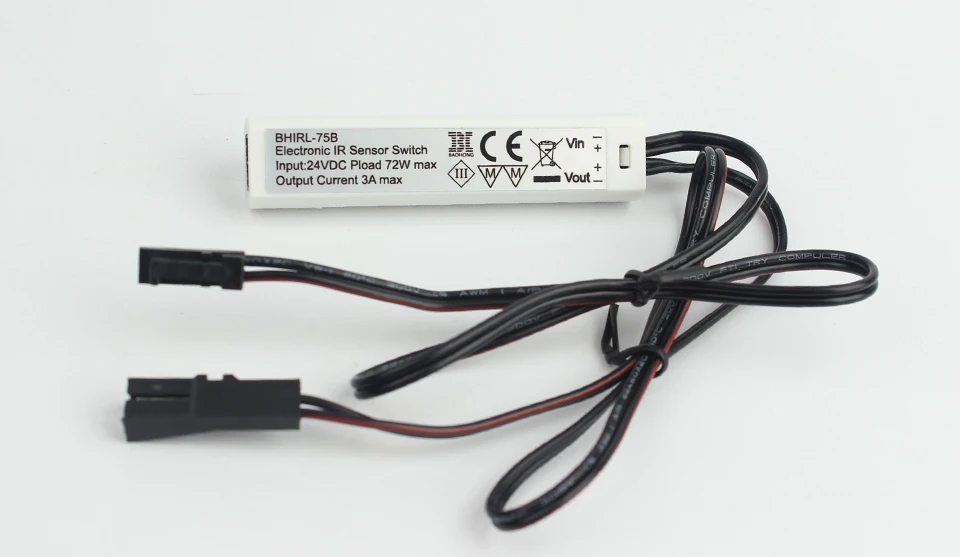 HoneyFly, новинка, 2 шт., ИК-датчик, переключатель, DC8-30V, 12 В/24 В, 3 А, инфракрасный датчик, переключатель, автоматическое включение-выключение, Светодиодная лента/шкаф, 5 см, CE