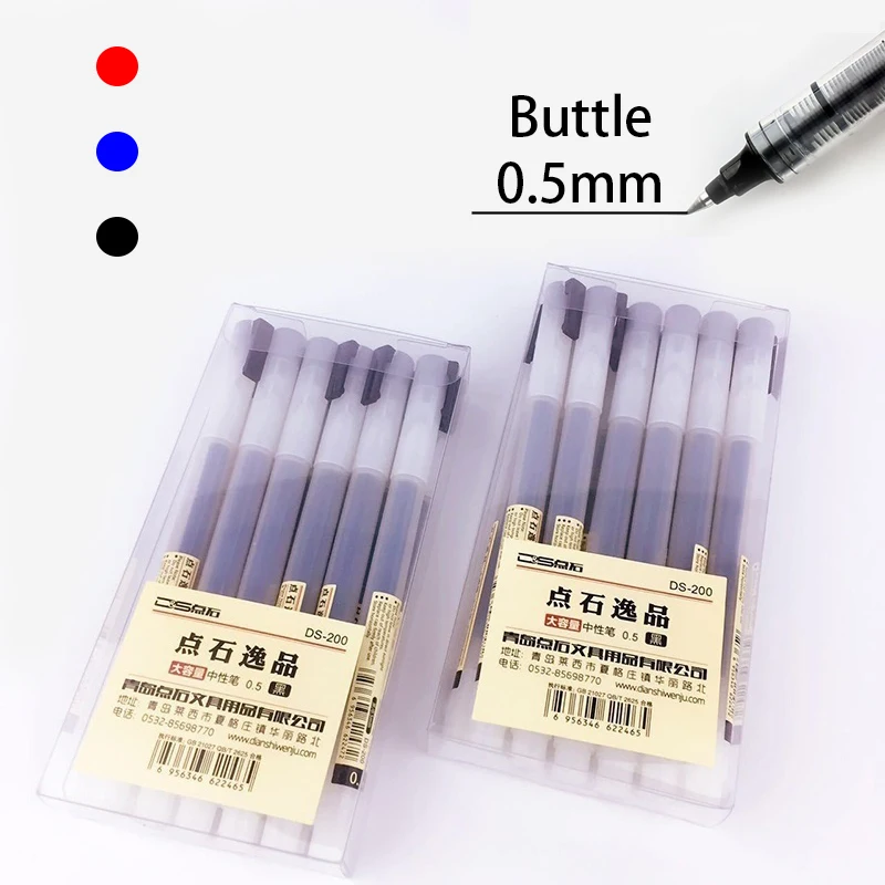 0,5 мм в сдержанном стиле Шариковая ручка для студенческий экзамен MUJI Стиль гелевая ручка черный/красный/ручка с синими чернилами Maker ручки школы канцелярские принадлежности