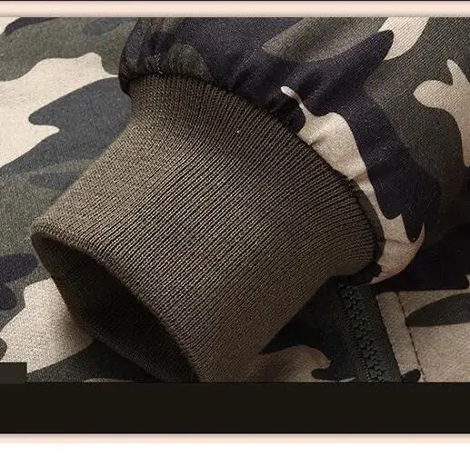 Winter Camouflage Hoodies Men Tracksuit Thick Army Spring Coats Men's Sweatshirts Fleece Male 4XL | Мужская одежда