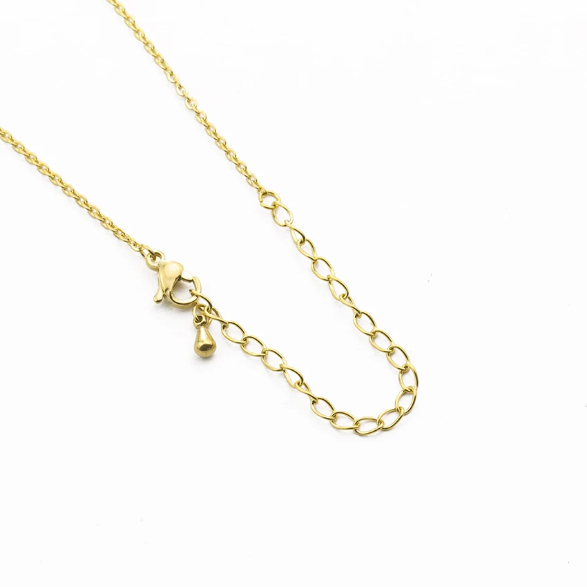 Цепочка чокер в стиле бохо женская ожерелье из нержавеющей стали с кулоном виде