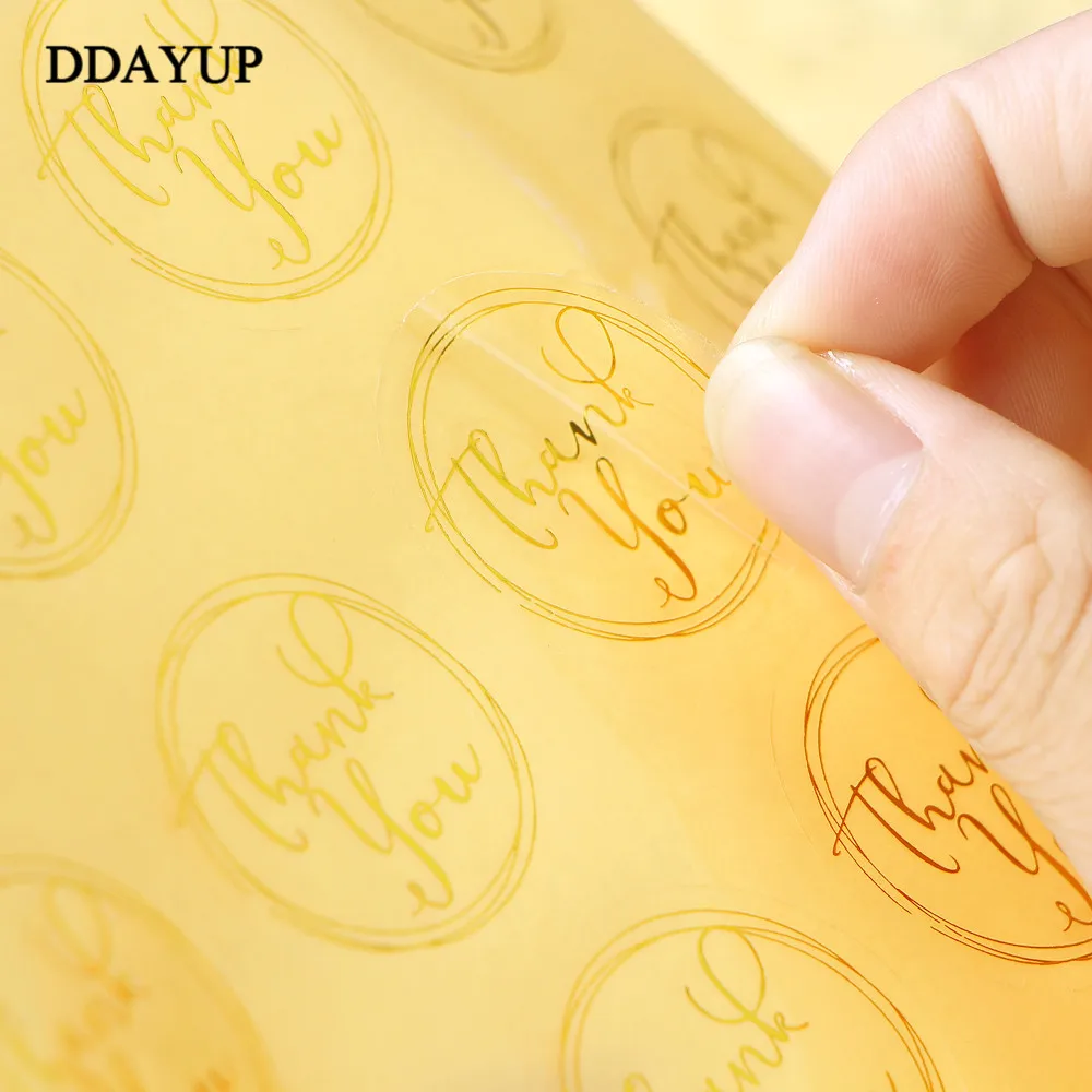 120 шт./лот Круглый прозрачный дизайн Спасибо Печать стикер s DIY деко подарок наклейка этикетка канцелярские принадлежности