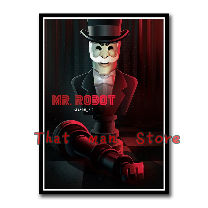 Постеры MR. ROBOT фотообои с белым покрытием печать украшение для дома гостиная