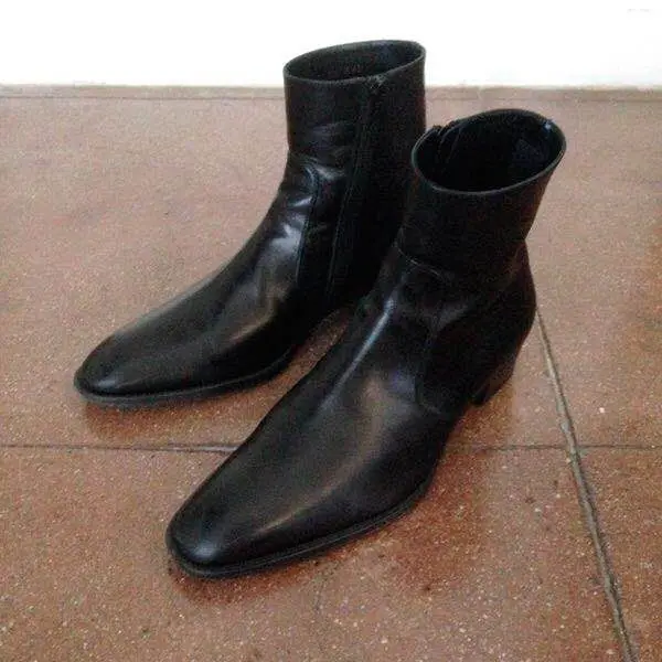 Мужские ботинки челси FR.LANCELOT из черной коровьей натуральной кожи зимние