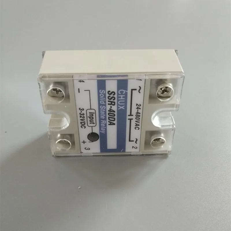 Однофазное твердотельное реле SSR 40A постоянного тока в переменный ток 3-32 В 220