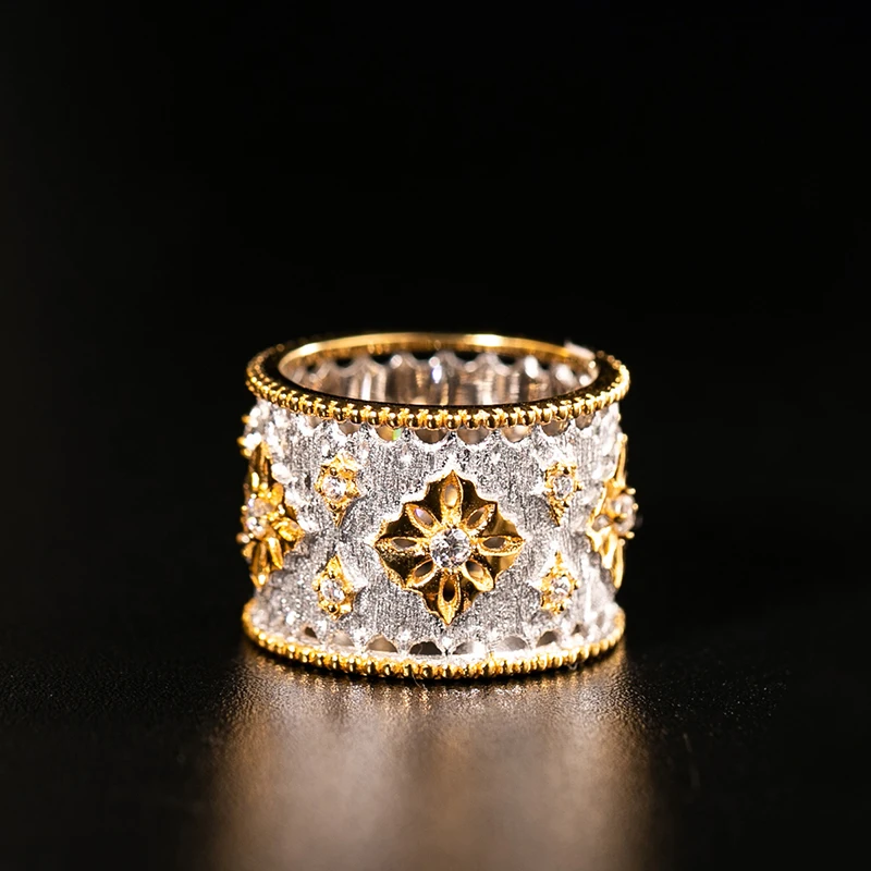 Женское ювелирное изделие из серебра 925 пробы в винтажном стиле|925 jewelry|zircon ringring