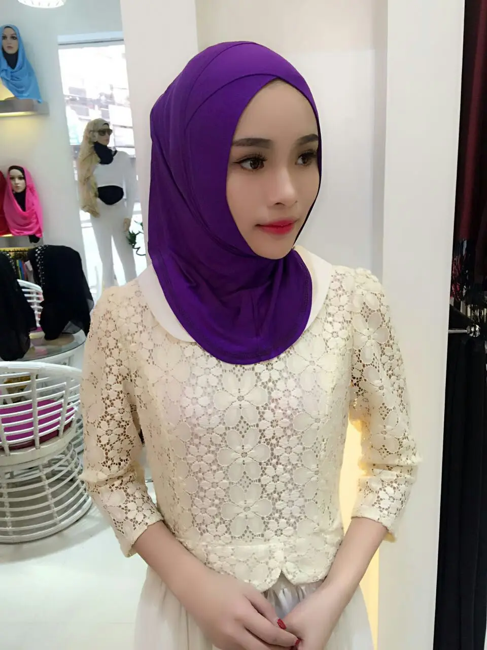 Модные женские хлопковые головные уборы мусульманские | Тематическая одежда и