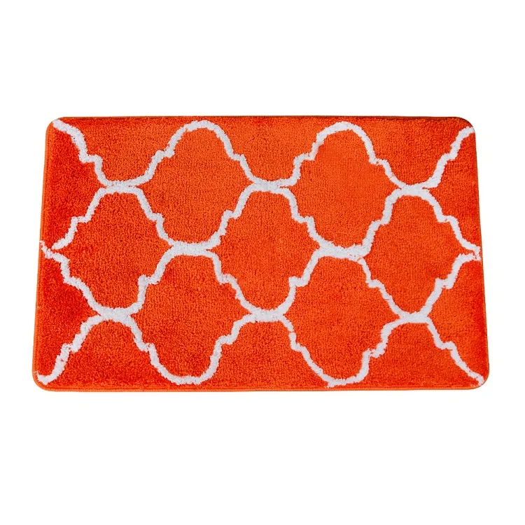 Orange-Quatrefoil Topfinel современный коврик для ванной полосатый четырехлистный ковер коврик для двери гостиной коврик нескользящий мягкий коврик для кухни - Цвет: Orange-Quatrefoil