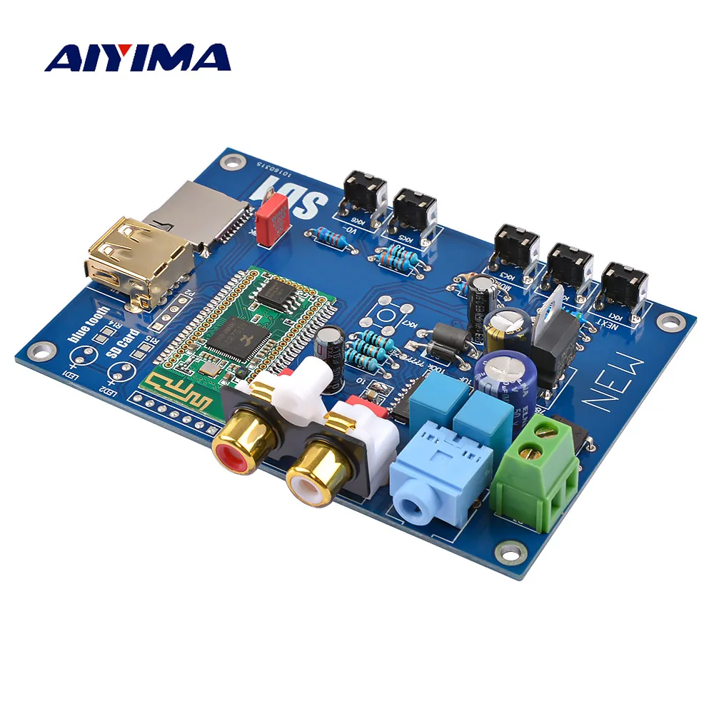 Цифровой декодер AIYIMA Bluetooth плеер WAV APE FLAC без потерь I2S ES9023 DAC USB SD для домашнего