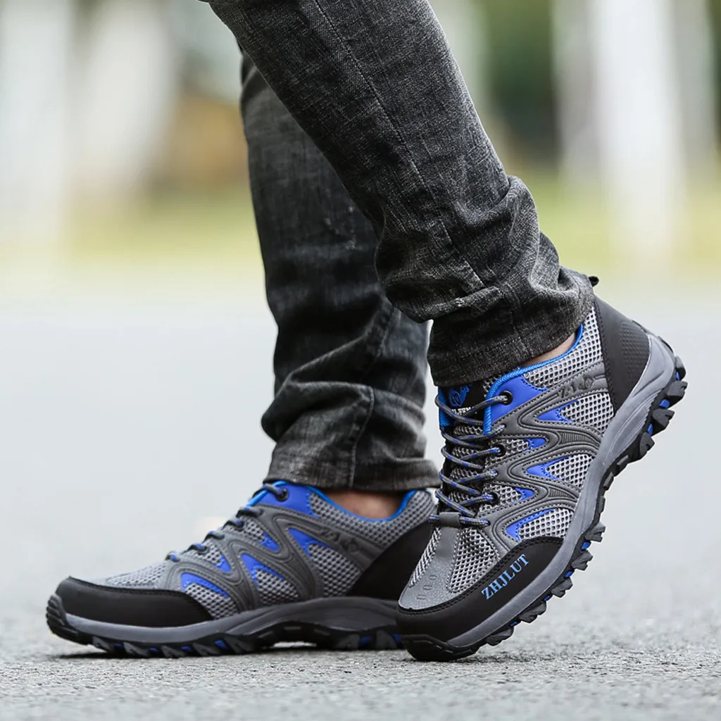 Уличные мужские треккинговые ботинки больших размеров водонепроницаемые