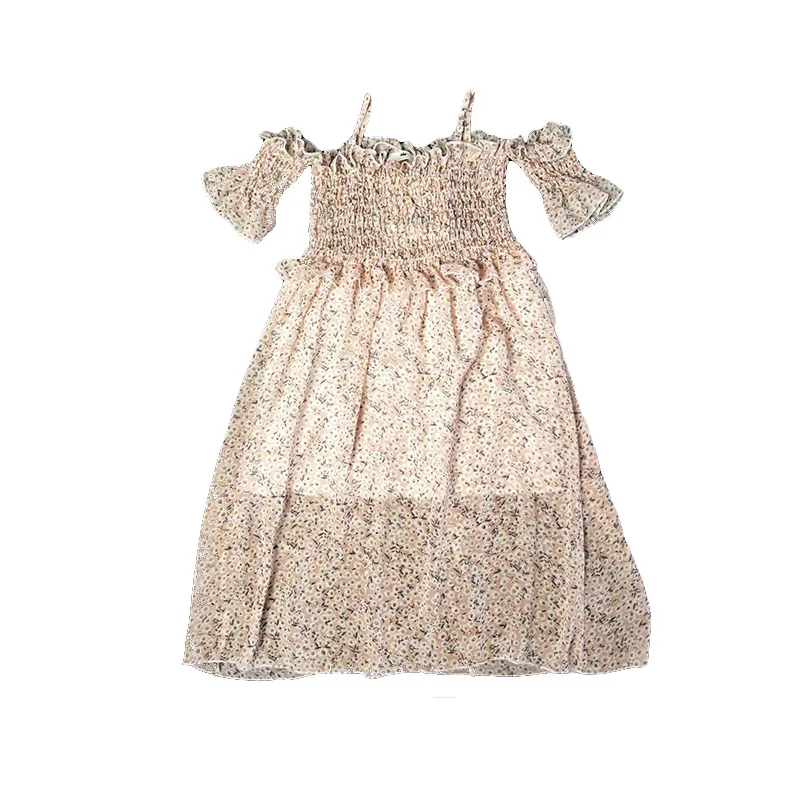 Шифоновые платья без рукавов для девочек-подростков одежда девочек новинка 2019