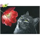 DPF сделай сам, черные сердца 5D, домашний декор, алмазная вышивка, алмазная живопись, вышивка крестиком, рукоделие, Алмазная мозаика, полная квадратная