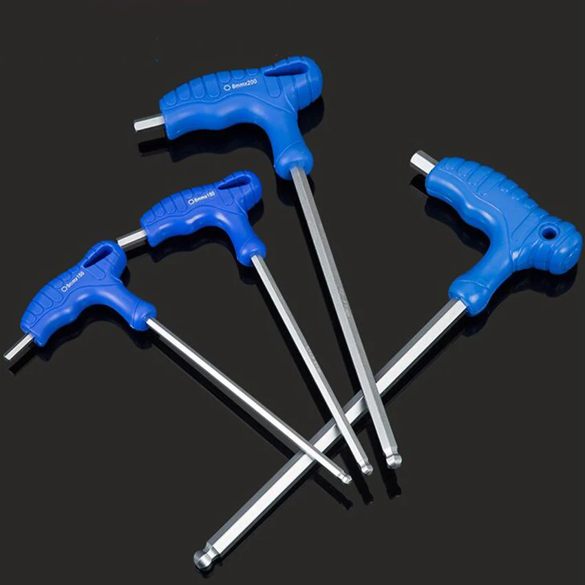 

1pc Wrench Long Arm Allen Hex Key Wrench Spanner Hexagon T Type Wrenches Bicycle Repair Tools