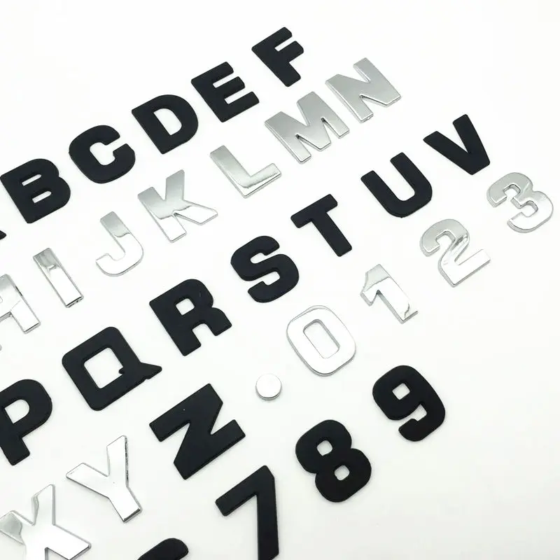 Металлическая Эмблема алфавита 25 мм|Наклейки на автомобиль| |