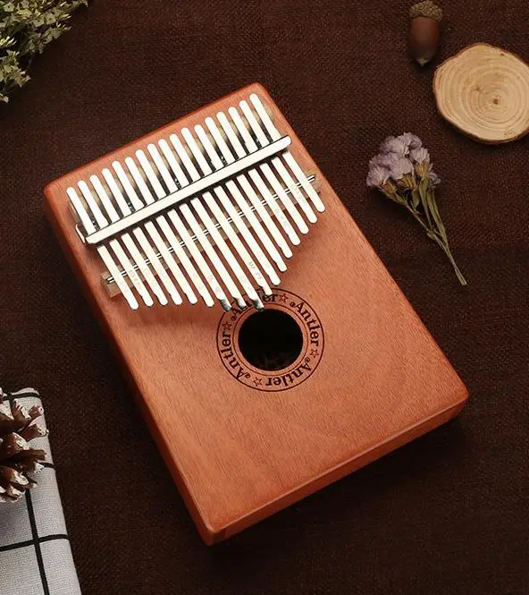 antler C003 17 клавиш Kalimba дерево красное дерево корпус большой палец фортепиано музыкальный инструмент аксессуары цвета могут быть выбраны - Цвет: antler