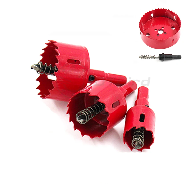 Двухметаллические Кольцевые пилы для дерева сверло деревообработки DIY Режущий