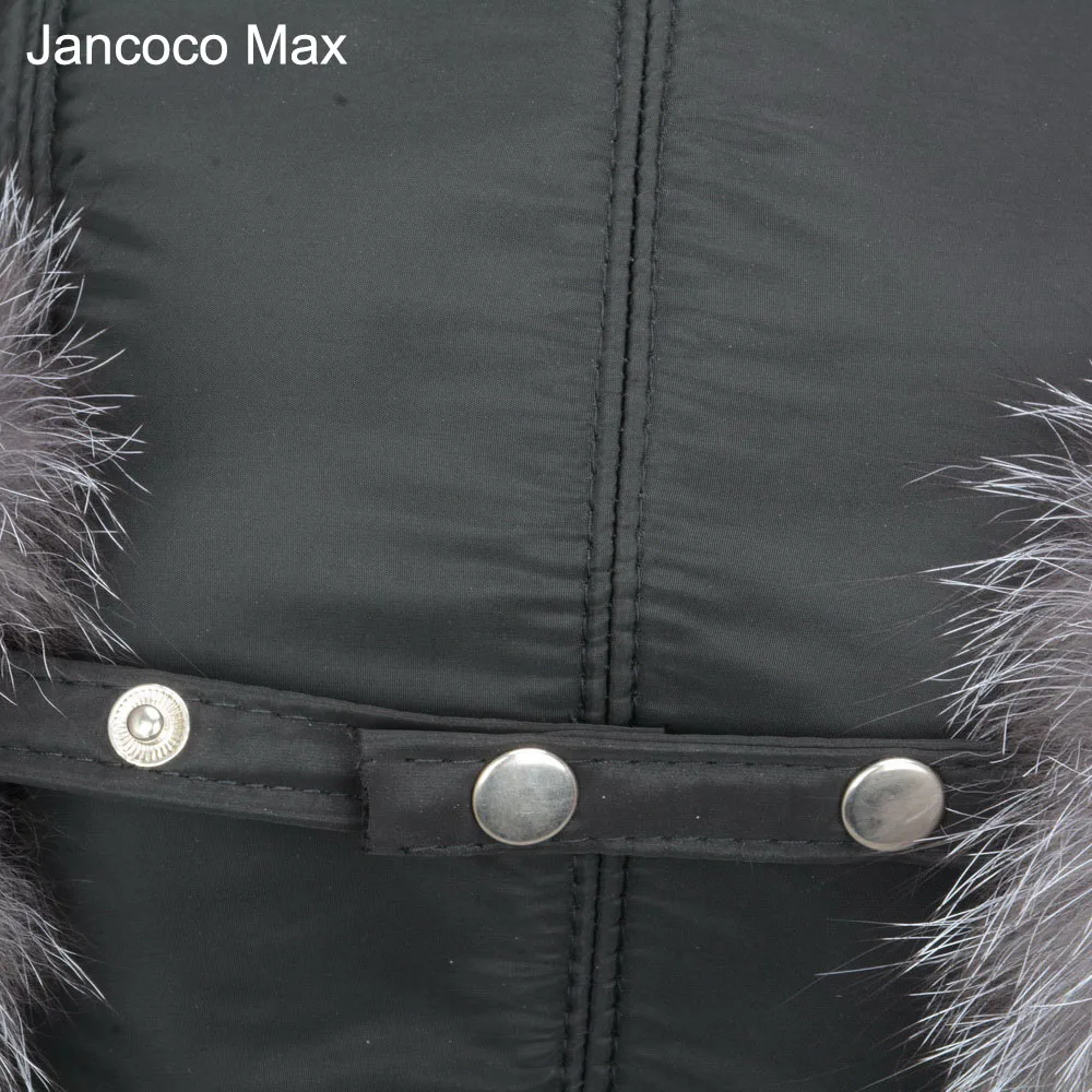 Jancoco Max натуральная черно-бурая лиса куртка-бомбер Шапки толстые зимние теплые зимние шапки с Earflap для мужчин и женщин S3071