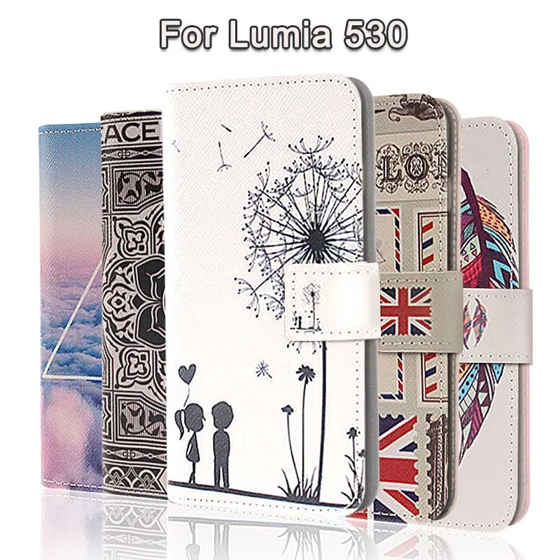Мода картина Крест линии Флип Бумажник чехол для Nokia Lumia 530 Microsoft Coque из