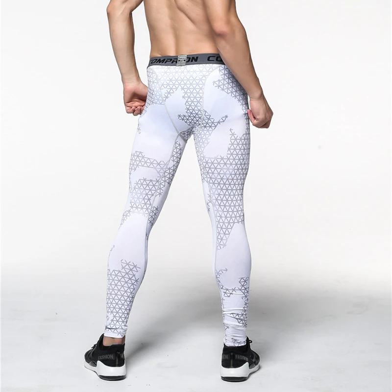 Мужские компрессионные брюки новинка 2020 быстросохнущее боди с 3D принтом