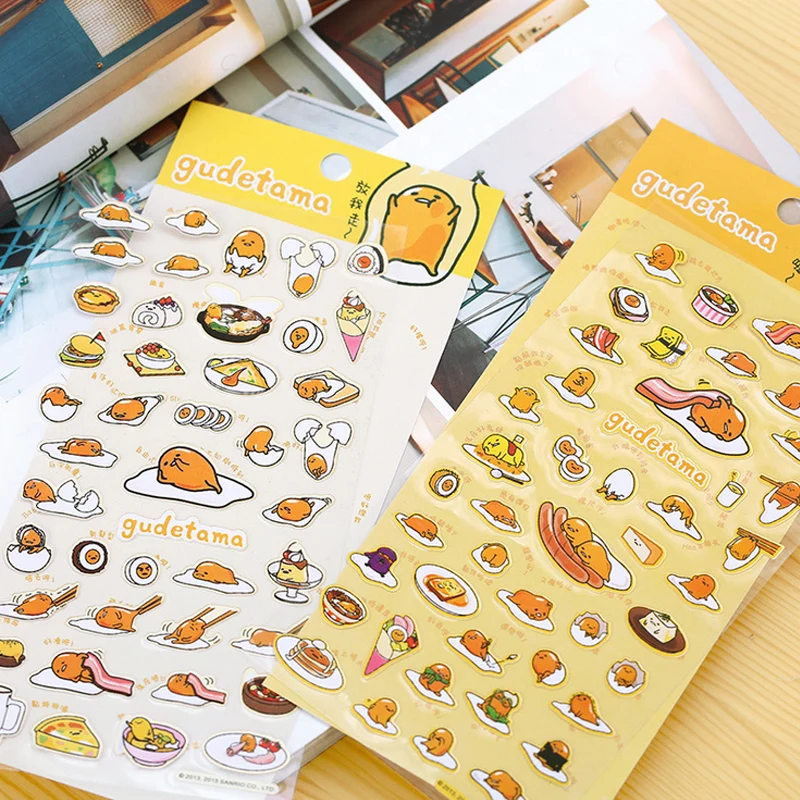 Мультфильм Gudetama бумажный стикер пакет DIY дневник украшение наклейка альбом
