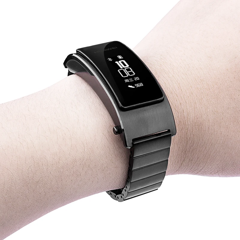 Полоса из нержавеющей стали шириной 18 мм Для HUAWEI TalkBand B3 / Lite Сменный ремешок для