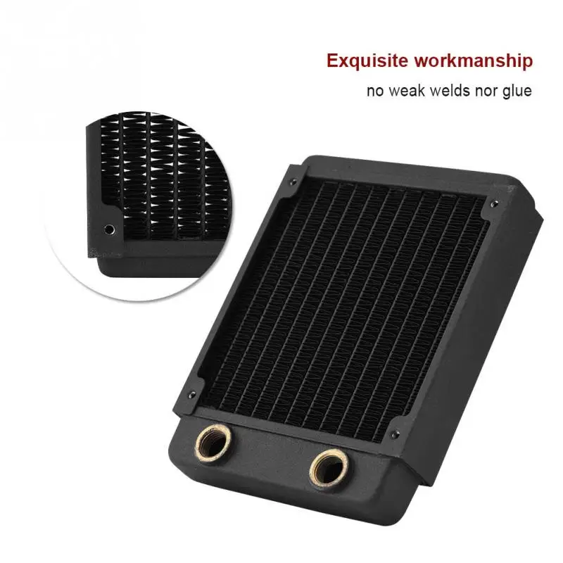 Медный радиатор теплоотвод компьютерный жидкостный теплообменник с водяным