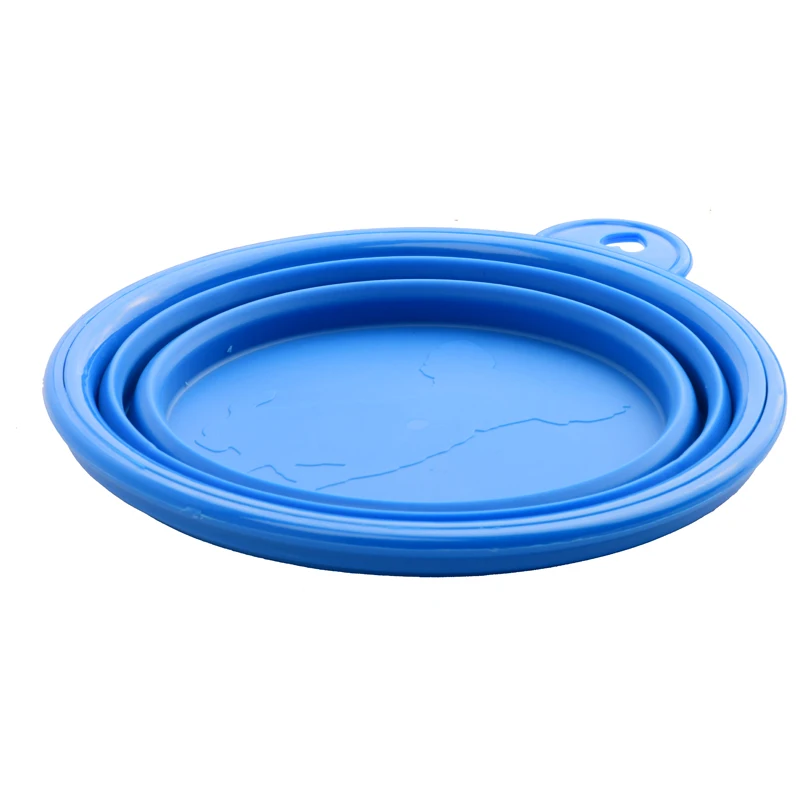 Hot Sale Kawaii Pet Dog Cat Portable Silicone Collapsible Travel Feeding Bowl Water Dish Folded Feeder High Quality | Дом и сад