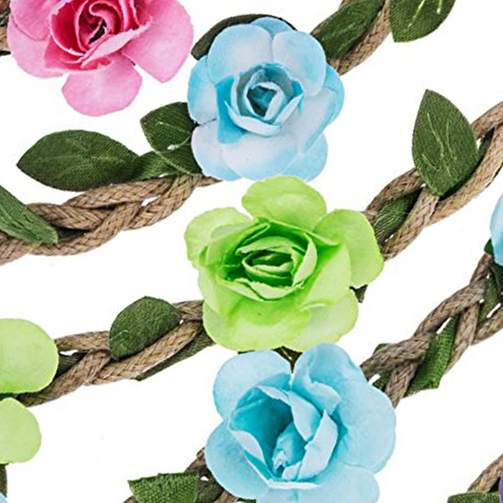 Новинка 2019 розовая гирлянда Тиара для невесты европейский стиль веревка укладки