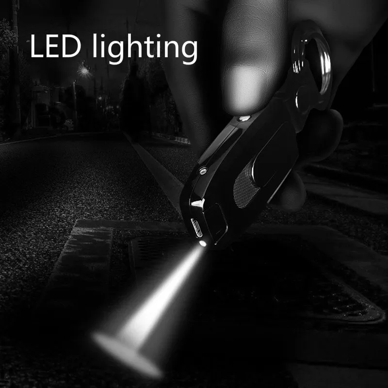 Новая двойная дуговая Электронная зажигалка креативный брелок зарядка USB