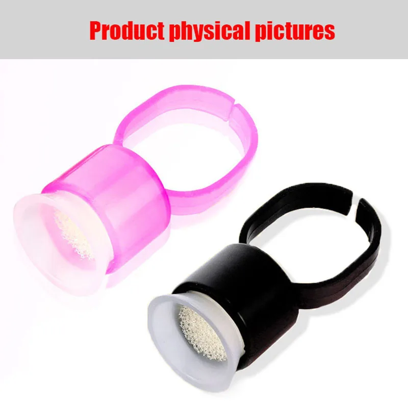 100 шт. татуировки Одноразовые чернильные кольцевой наконечник с губкой