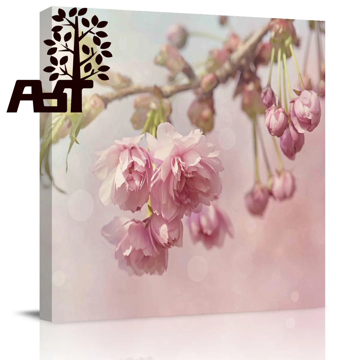 ArtStore вишневые Цветы Картина маслом Рождество День холст печать картины