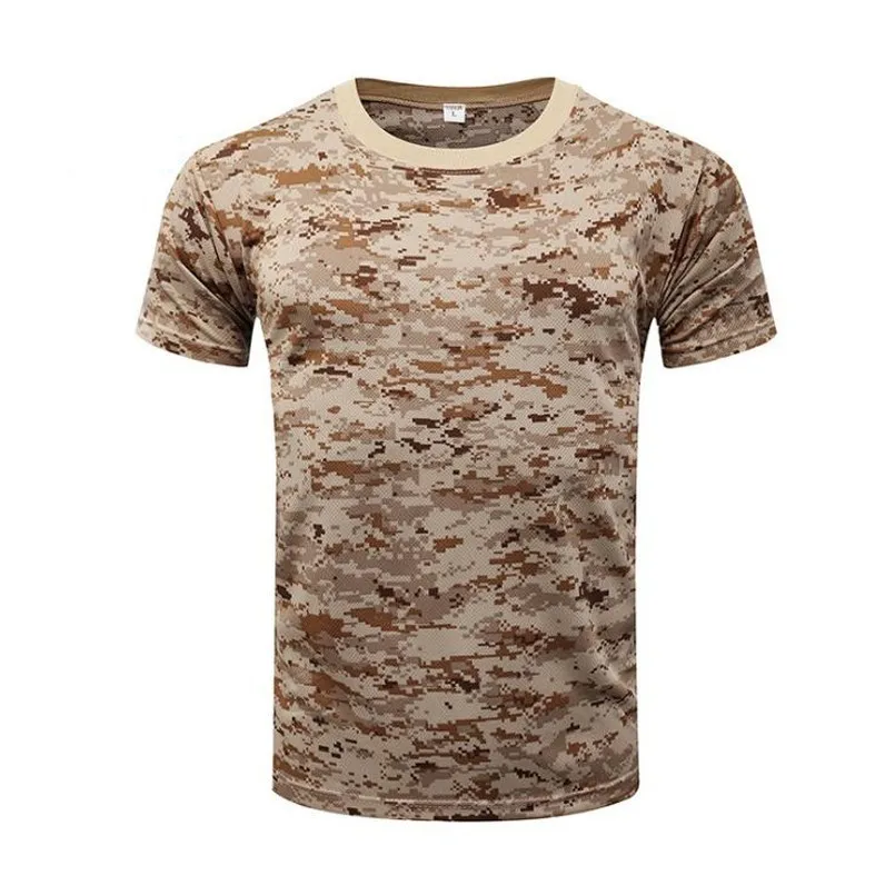 Футболка камуфляжная летняя с круглым вырезом и коротким рукавом|Футболки для