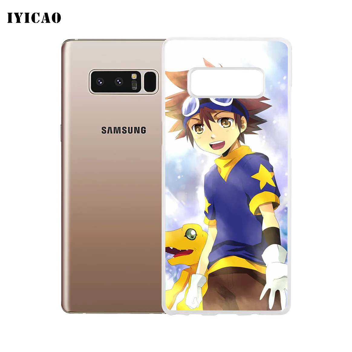 IYICAO Digimon Мягкий силиконовый чехол для телефона Samsung A5 A6 Plus A7 A8 A9 J3 J5 J7 Note 8 9 TPU