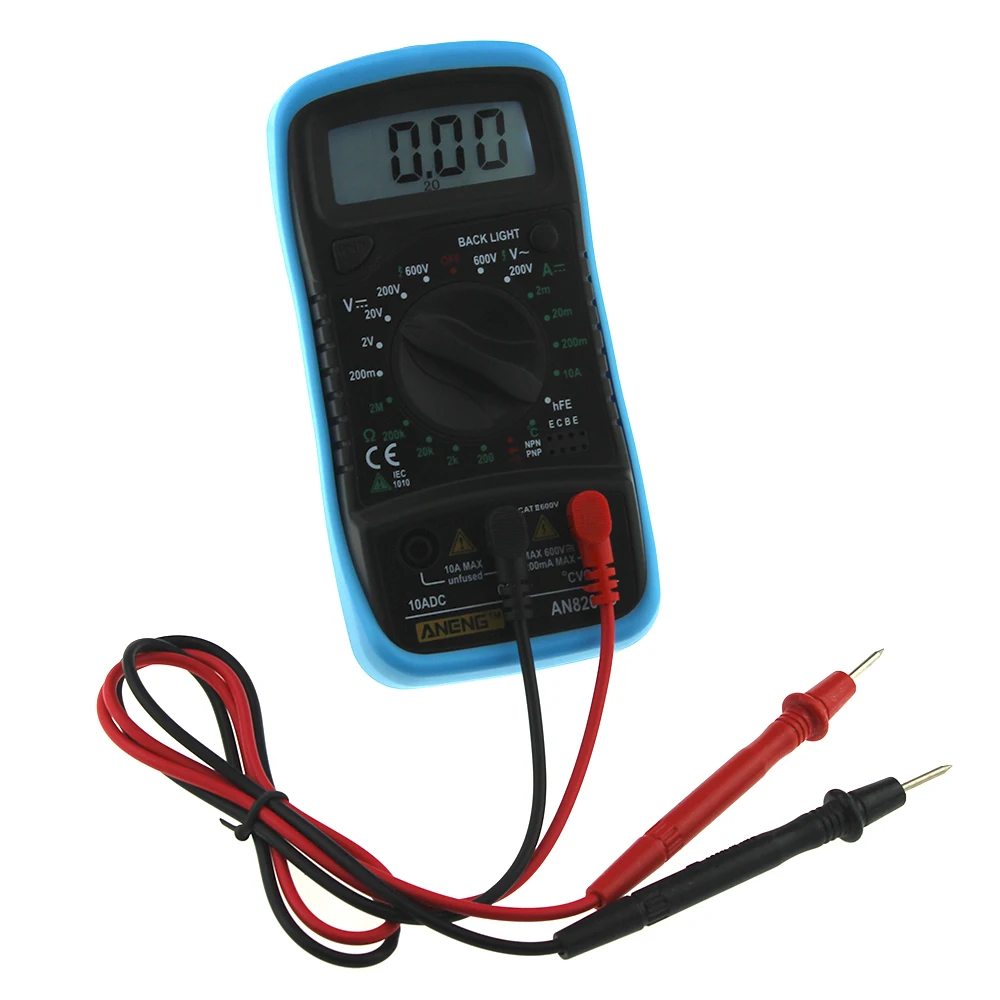

AN8205C Thermometry Digital Multimeter Voltmeter Ammeter AC DC OHM Volt Tester Test Temperature Gauge Meter Test