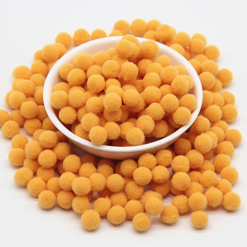 38Orange 8 мм DIY помпон 480 шт. мягкие разноцветные помпоны вечерние помпоны для свадьбы пушистые Помпоны для украшения шаров ручной работы аксессуары для шитья на ткани 20 г - Цвет: 38Orange