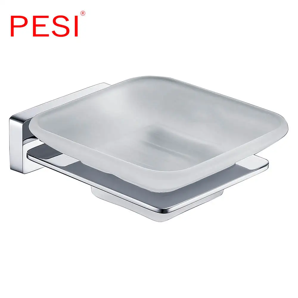 Soap dish holder Все держать полотенец для ванной набор крючок для полотенец стойки для полотенец Бар Полка держатель для бумаги держатель для зубной щетки аксессуары для ванной комнаты, хром - Цвет: Soap dish holder