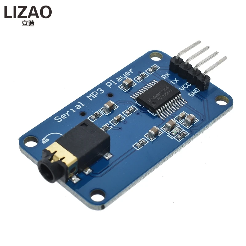 YX5300 UART TTL серийный модуль управления MP3 плеером Поддержка MP3/WAV Micro SD/SDHC карты для