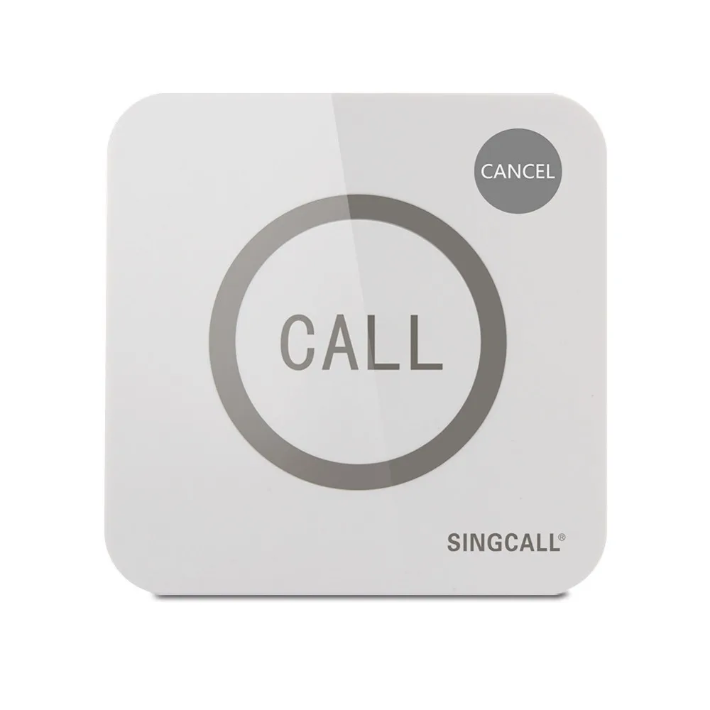 Беспроводная система вызова SINGCALL звонок для большие сенсорные две кнопки с