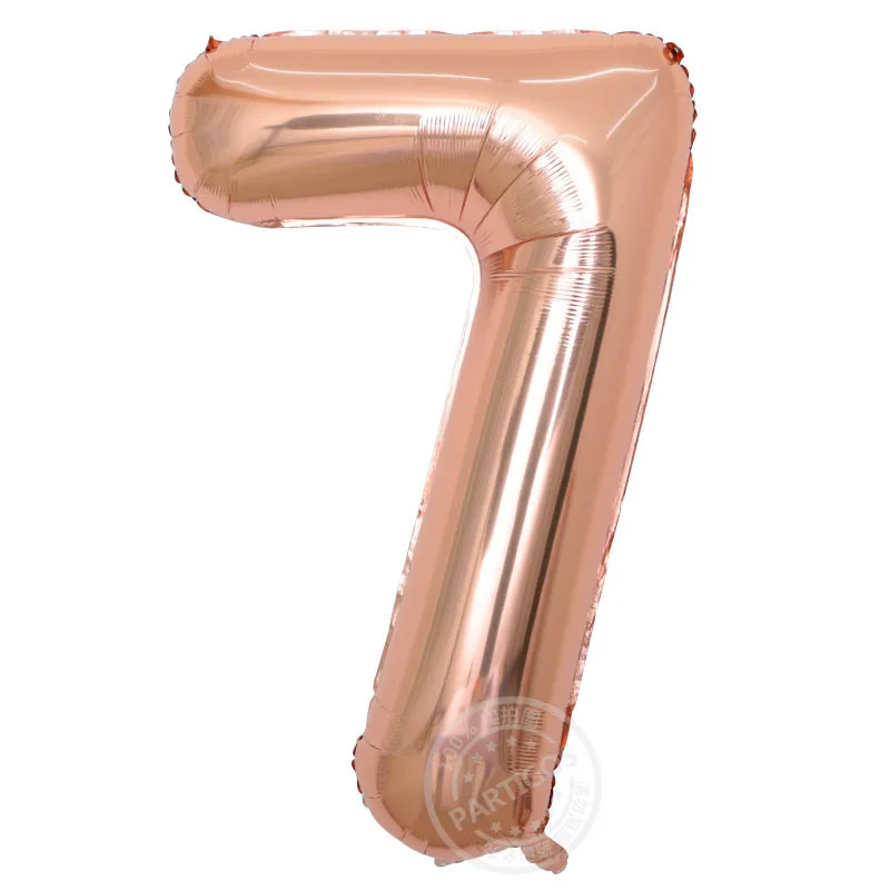 32inch Number 1 2 3 4 5 6 7 8 9 Foil Air balloon Mini Crown Set Baby Shower Birthday Party Balaos Party Decoration - Цвет: 08