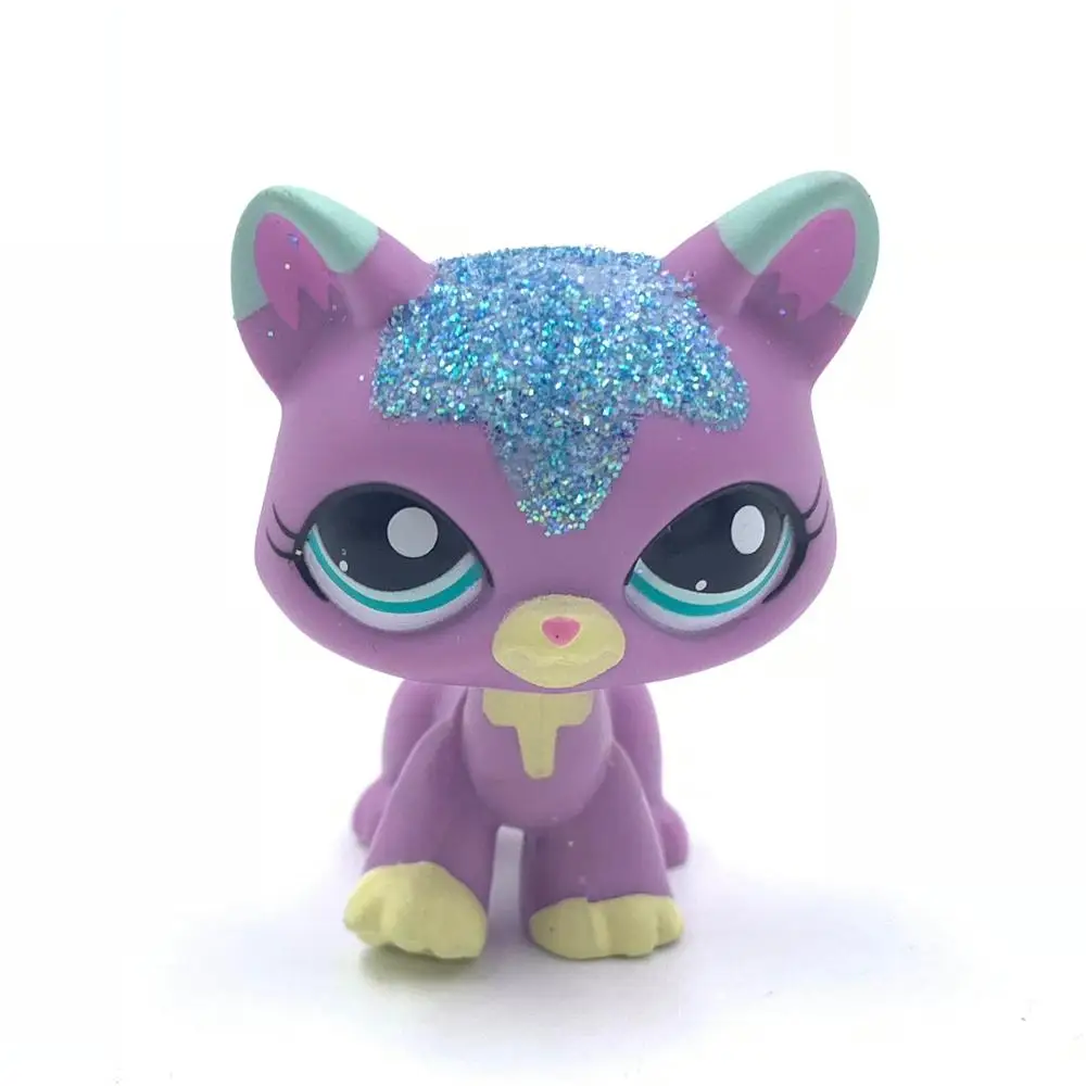 LPS кошка редкие животные магазин игрушек #2386 Блестящий Фиолетовый кот Китти